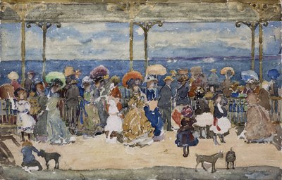 Auf dem Pier, Nantasket, ca. 1900-05 von Maurice Brazil Prendergast